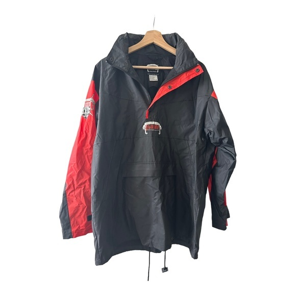 Highlander Movie Vtg 90s Promo PVC Windbreaker‎ Jacket Small Connor MacLeod Hood - Picture 1 of 7